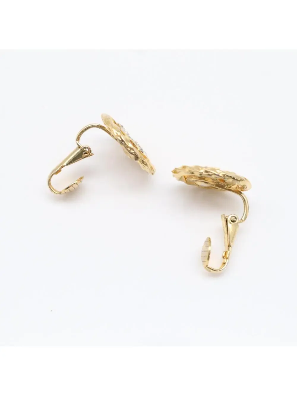 Chanel Cc Logo Round Circle Earrings #299588C71B